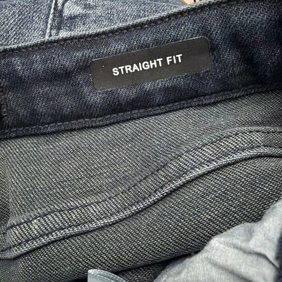 Judy Blue Womens Straight Fit Jeans Size 15/32 Button Fly Stretch Raw Hem - Picture 3 of 12